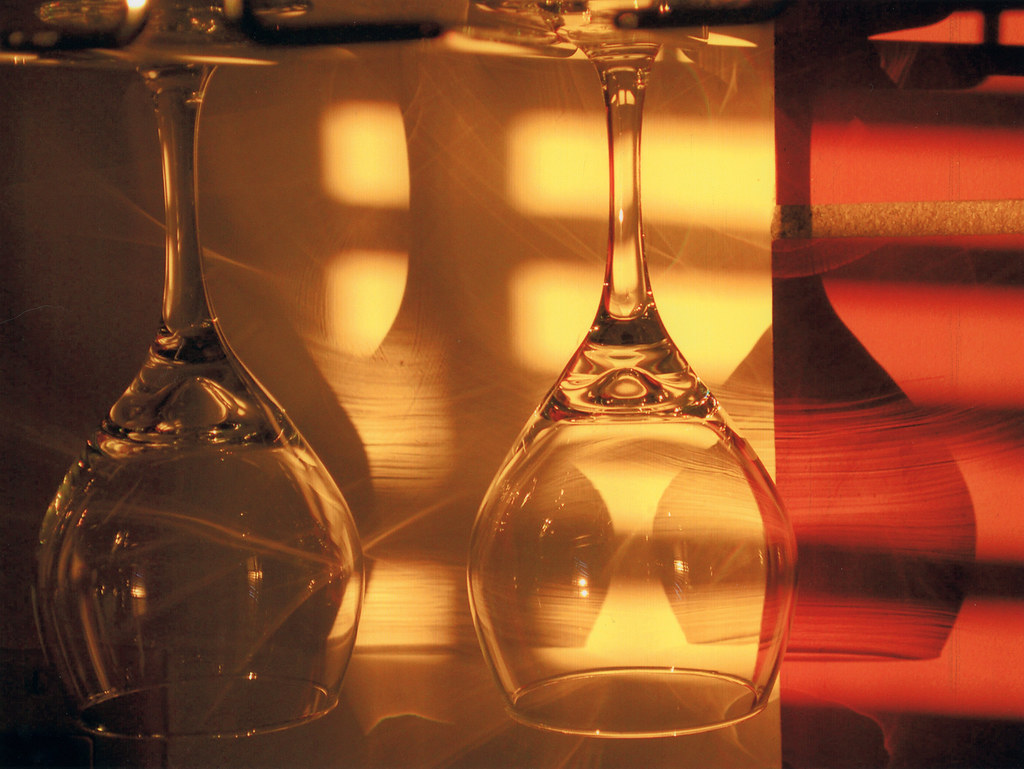Wine Glasses in Morning Light