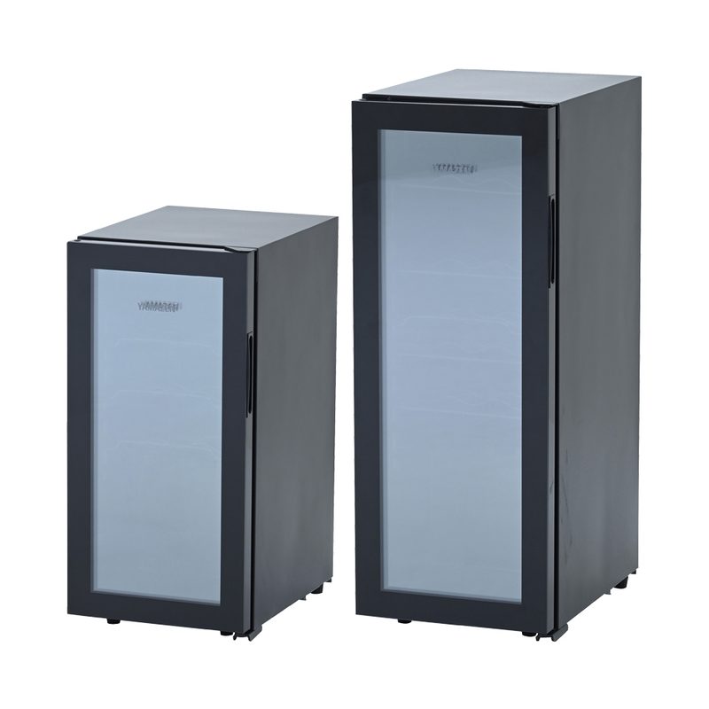 未開封・未使用　山善 ワインクーラー YFWC-60L(B) 24本収納 60L 山善 YFWC-60L スペック・サイズ・電気代|24本・コンプレッサー式
